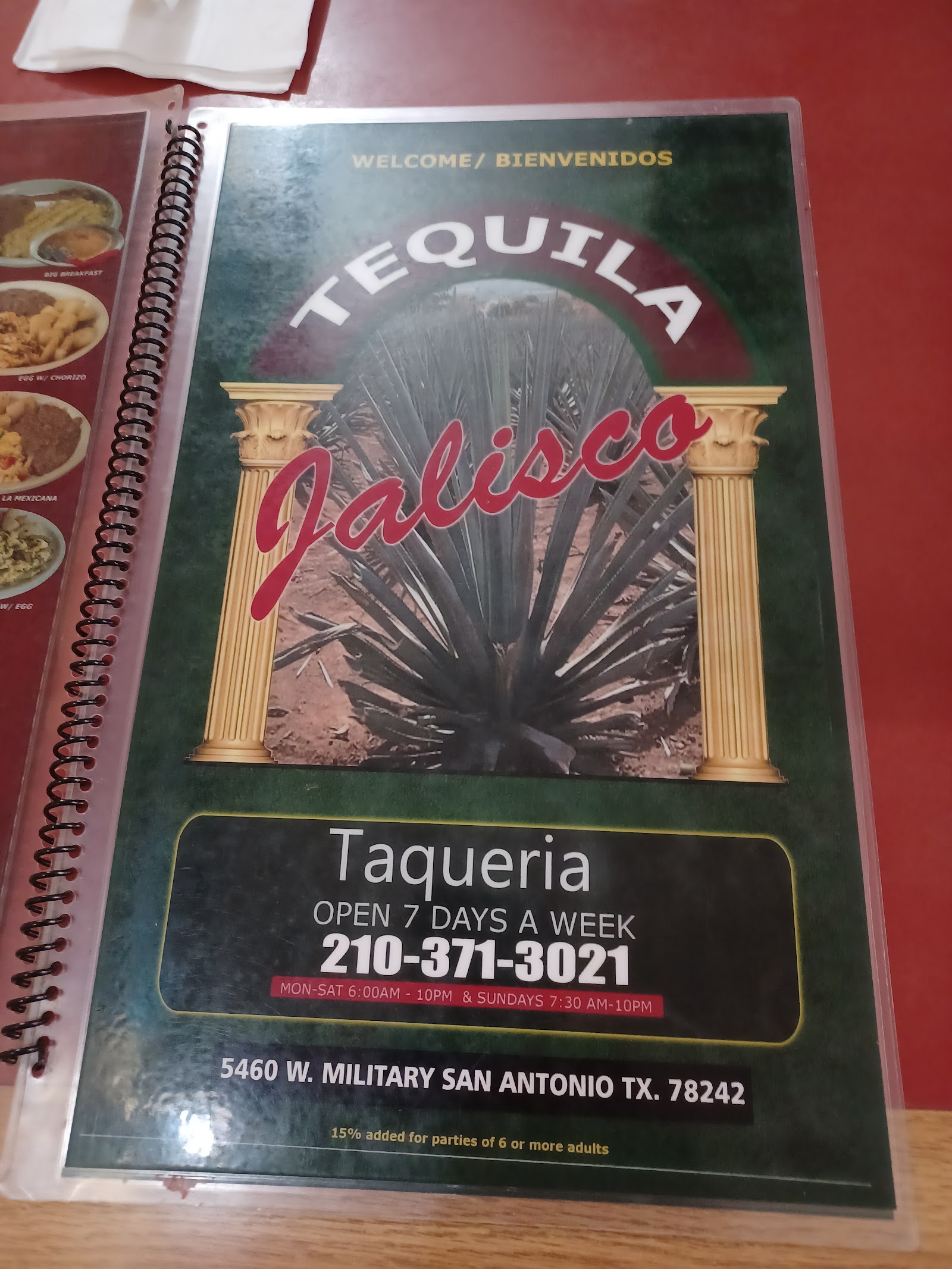 Breakfast plate at Taqueria Tequila Jalisco